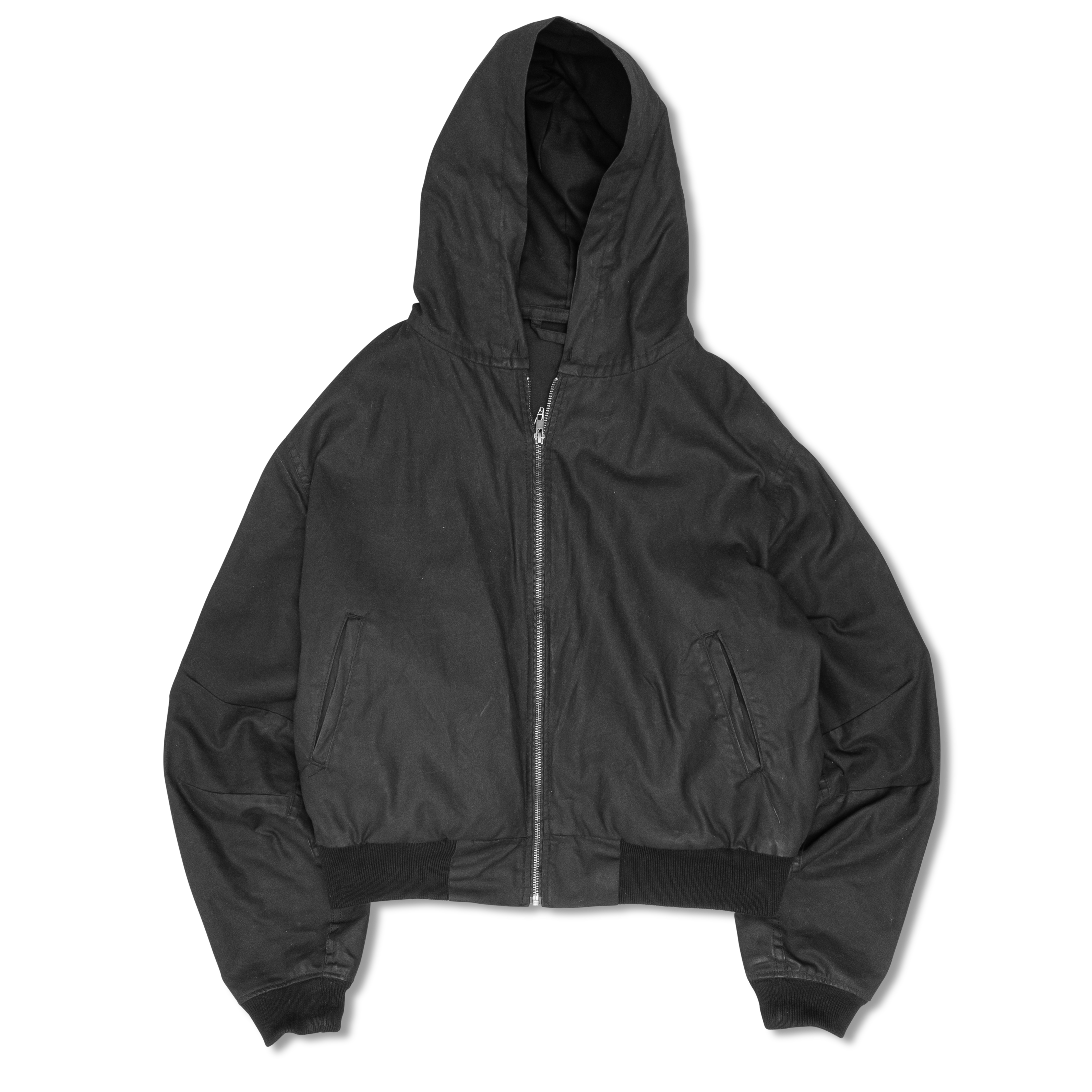 BARTT "WAXED" CANVAS HOODED ZIP-UP JACKET