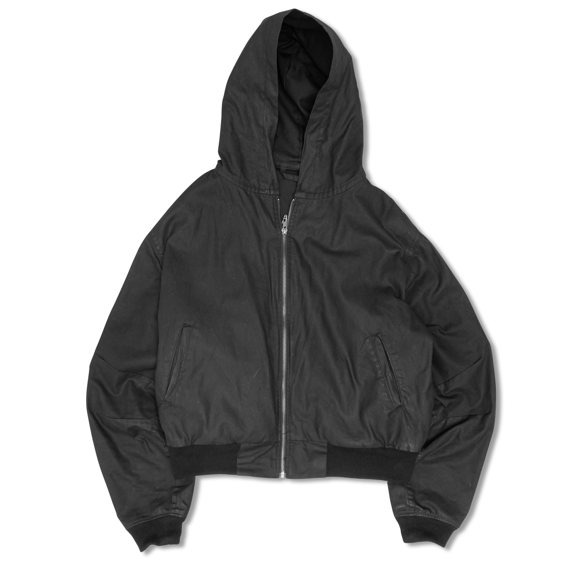 BARTT "WAXED" HOODED ZIP-UP JACKET