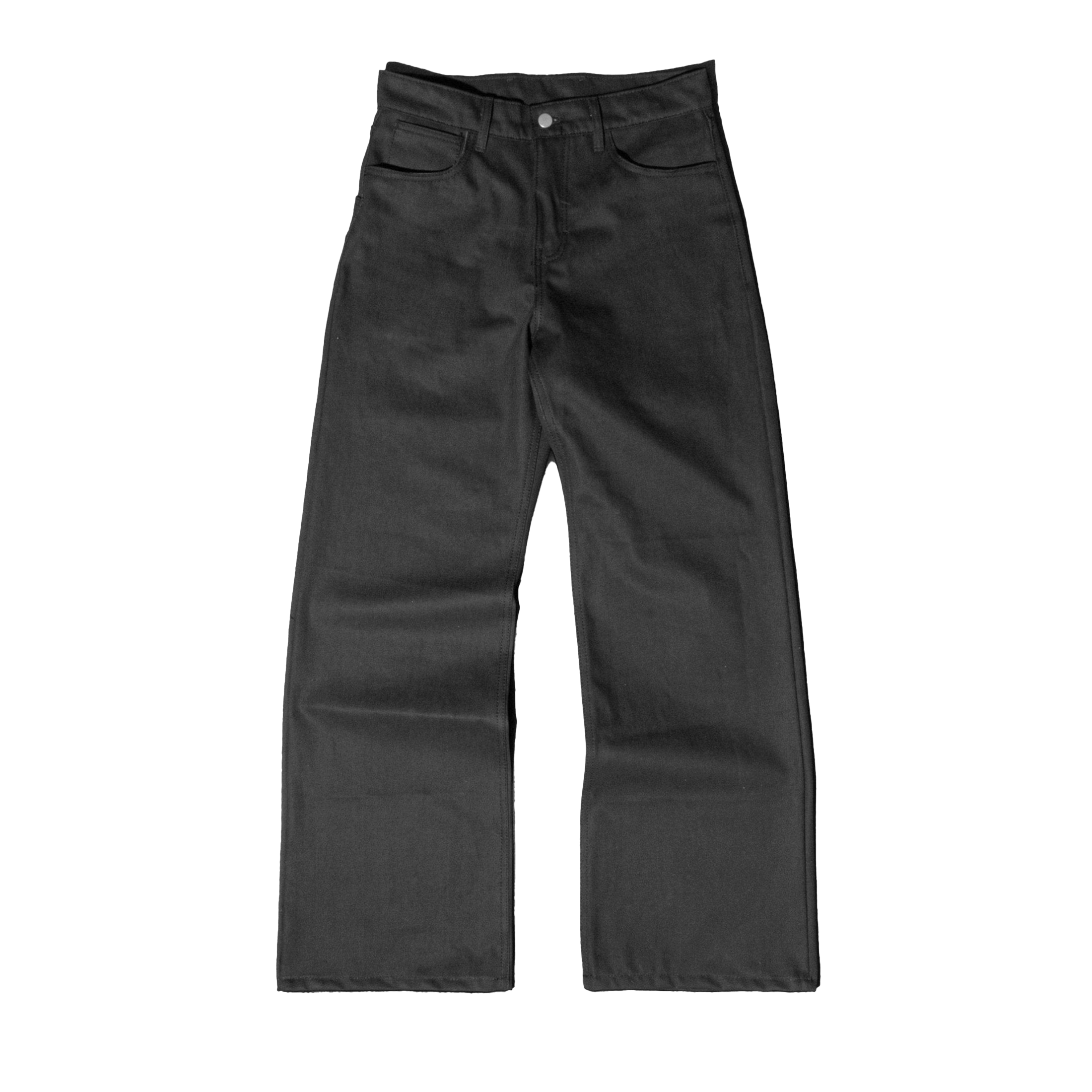 JOVO CUT BLACK RAW DENIM JEANS