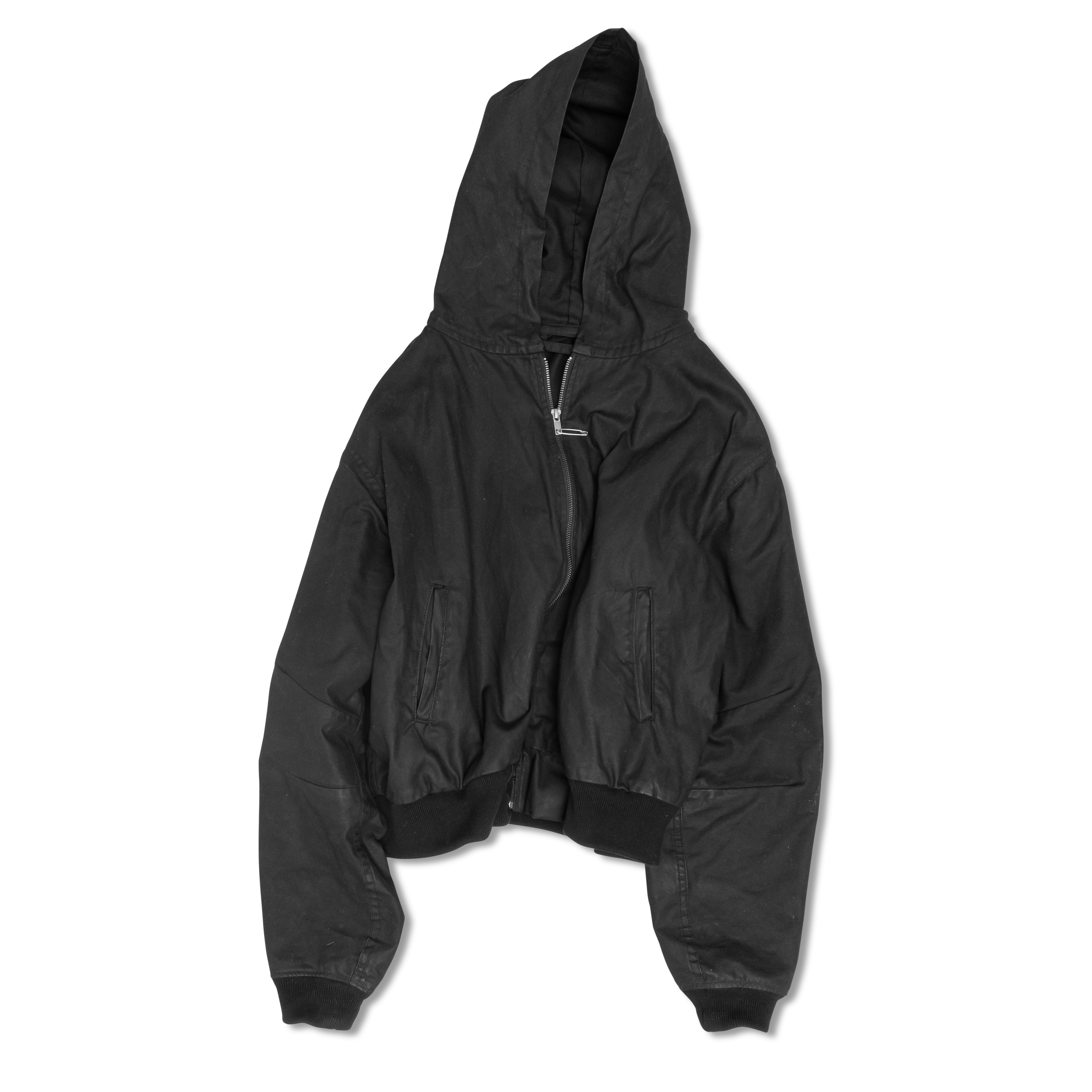 BARTT "WAXED" CANVAS HOODED ZIP-UP JACKET