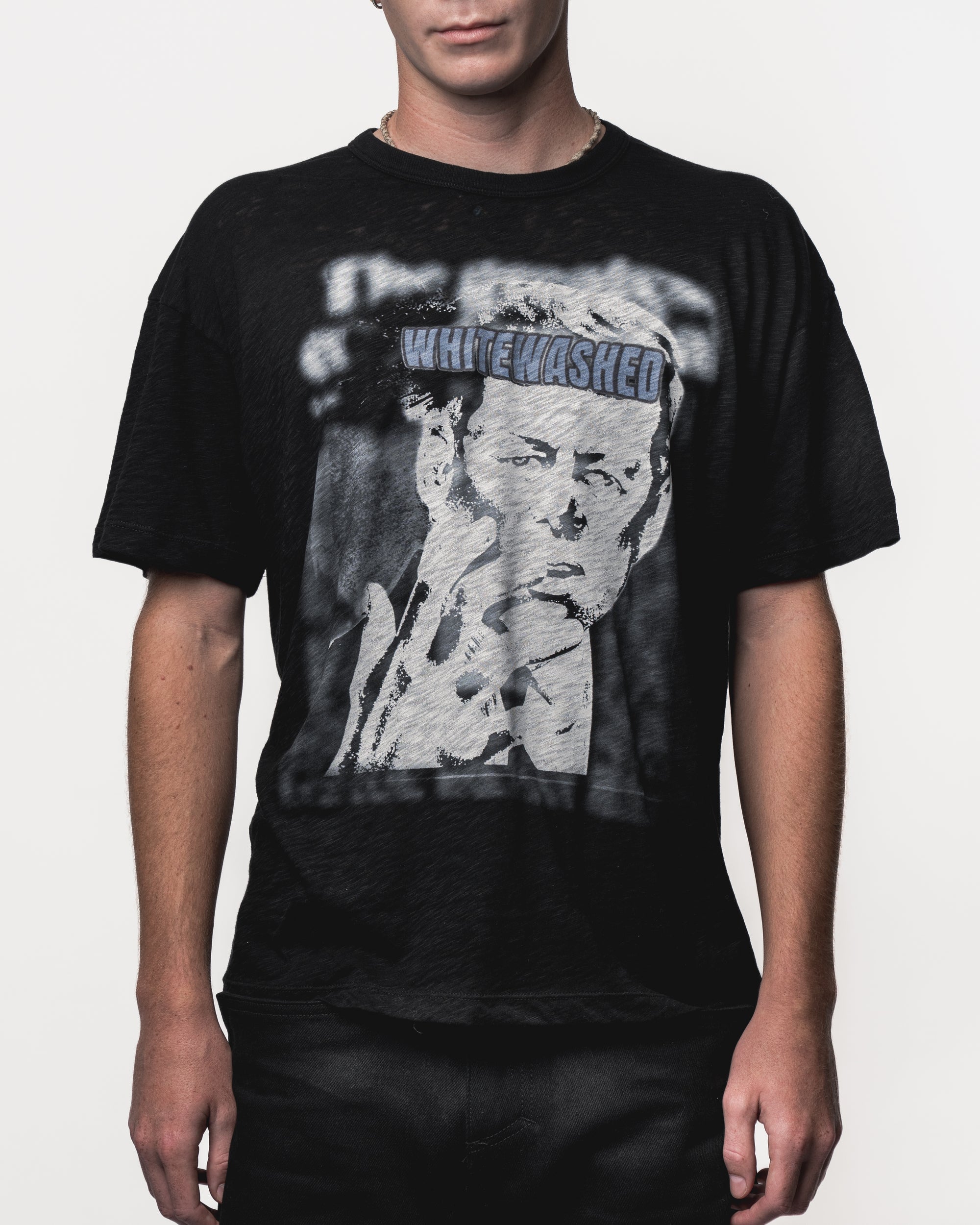 KENNEDY T-SHIRT — Black, detail | Nicholas Aguas