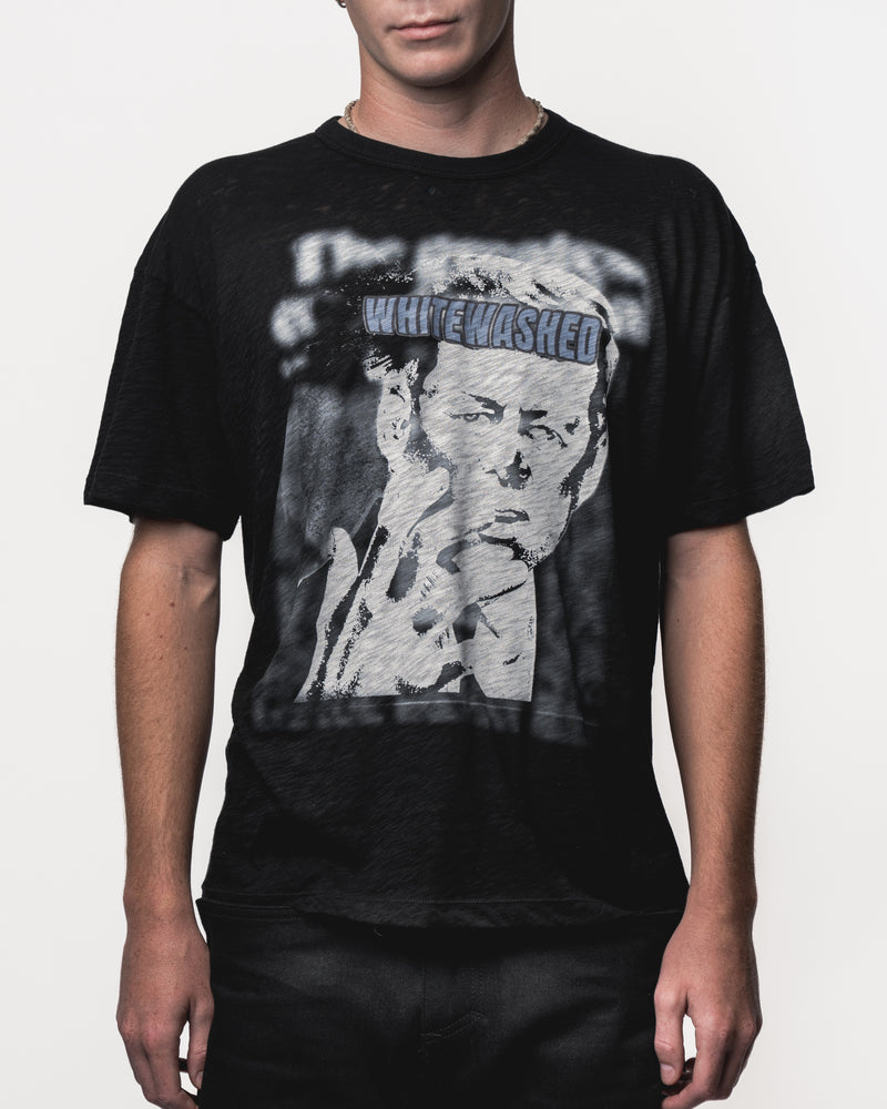 KENNEDY T-SHIRT — Black, detail | Nicholas Aguas