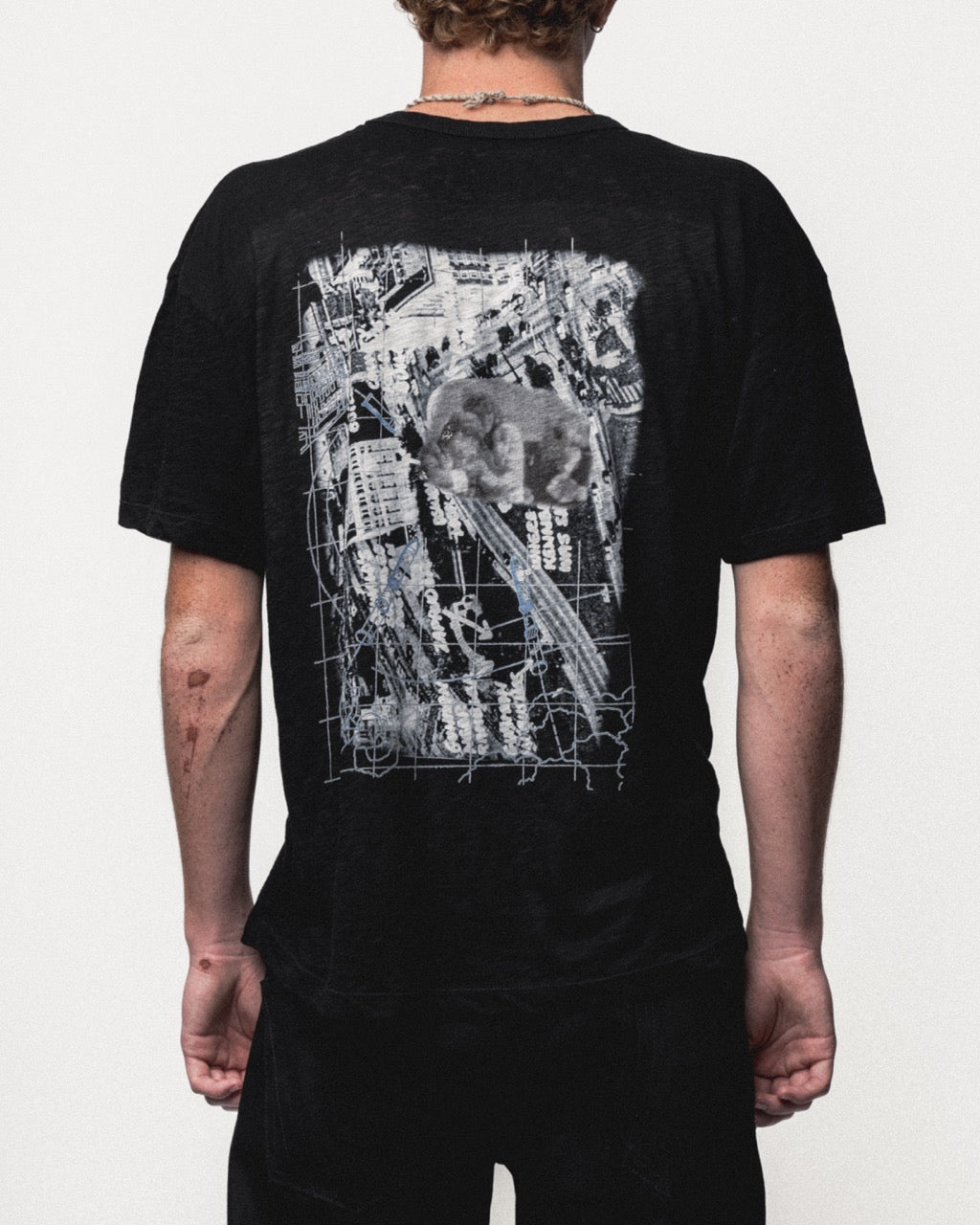 KENNEDY T-SHIRT — Black, detail | Nicholas Aguas